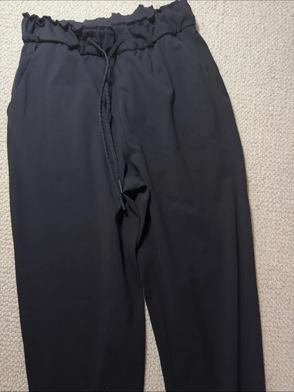 lululemon athletica Black Paperbag-Waist Joggers